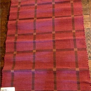 2’ by 3’ Hand-Woven Rug (Block Design) by Harriet Giles